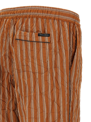 Brown Viscose Casual Pants