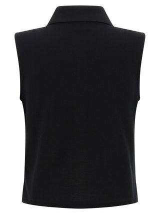 Black Cotton Polo Shirt