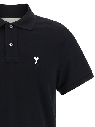 Black Cotton Polo Shirt