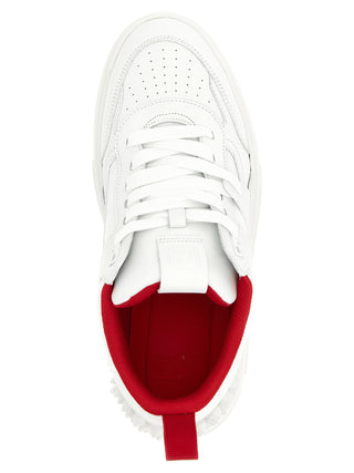 White Calfskin Athletic Sneakers