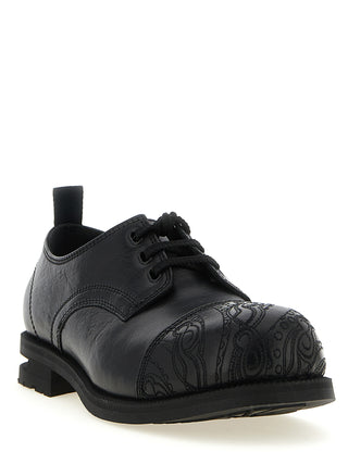 Black Calfskin Oxfords And Derbies