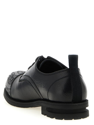 Black Calfskin Oxfords And Derbies