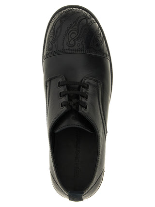 Black Calfskin Oxfords And Derbies
