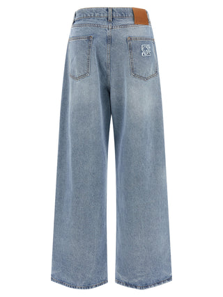 Blue Cotton Jeans Denim