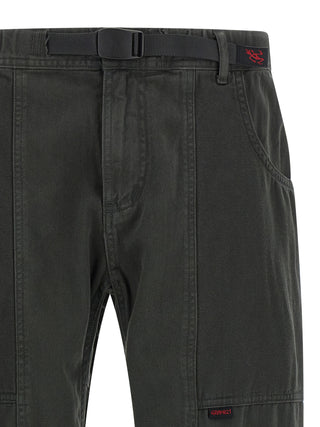 Gray Cotton Cargo Pants