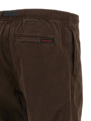 Brown Cotton Casual Pants