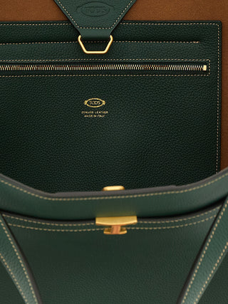 Bicolor Calfskin Tote Bag