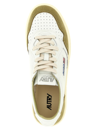 Bicolor Cowhide Low Top Sneakers