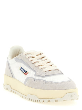 Gray Cotton Low Top Sneakers