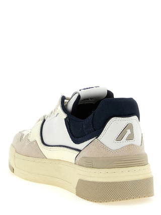 Zapatillas bajas de piel de vaca azul