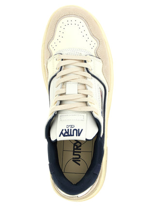Zapatillas bajas de piel de vaca azul