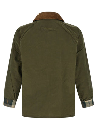 Bicolor Cotton Full-Length Jacket