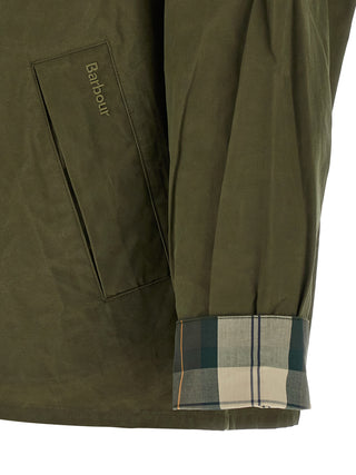 Bicolor Cotton Full-Length Jacket