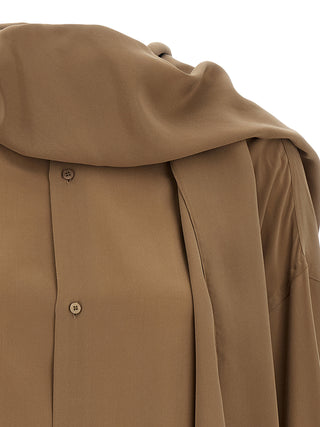 Brown Silk Blouse