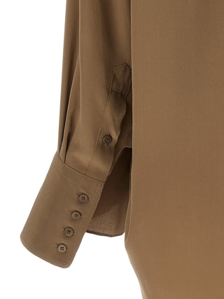 Brown Silk Blouse