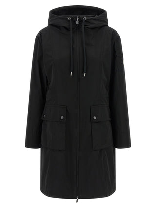 Black Polyester Parka