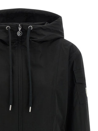 Black Polyester Parka