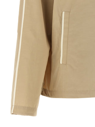 Beige Polyester Shell Jacket