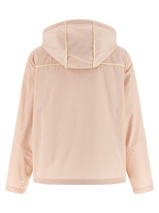 Chaqueta shell multicolor de poliéster