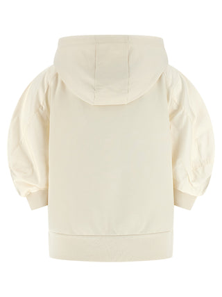 White Cotton Hoodie