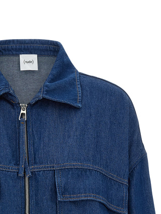 Blue Tencel Denim Jacket