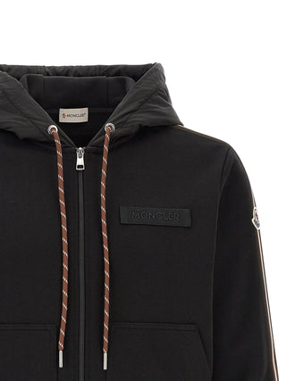 Black Polyamide Sweatshirt