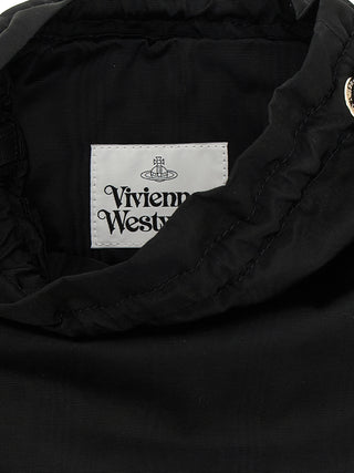 Bolso de mano de viscosa negro