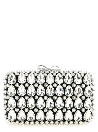 Black Polyester Clutch Bag