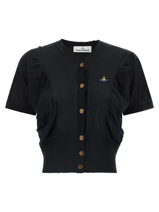 Black Wool Cardigan