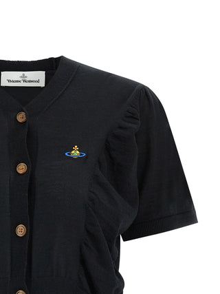 Black Wool Cardigan