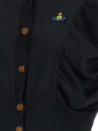 Black Wool Cardigan