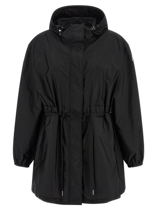 Chaqueta shell de poliamida negra