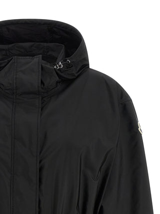 Chaqueta shell de poliamida negra