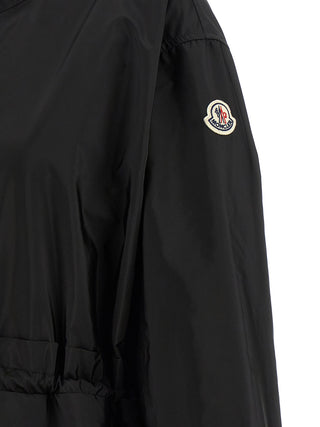 Chaqueta shell de poliamida negra