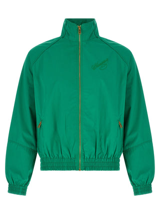Bicolor Cotton Shell Jacket