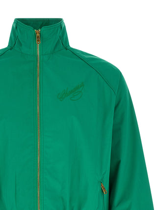 Bicolor Cotton Shell Jacket