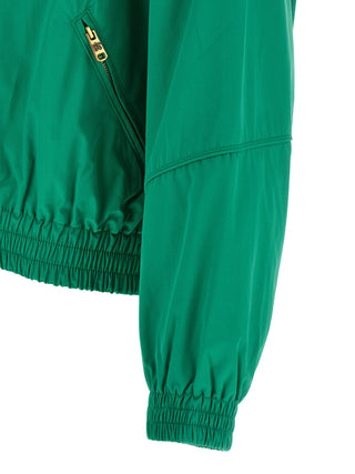Bicolor Cotton Shell Jacket