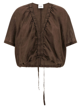 Brown Tencel Blouse