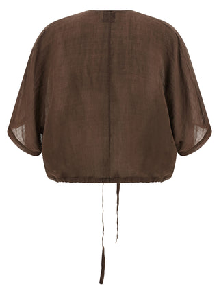Brown Tencel Blouse