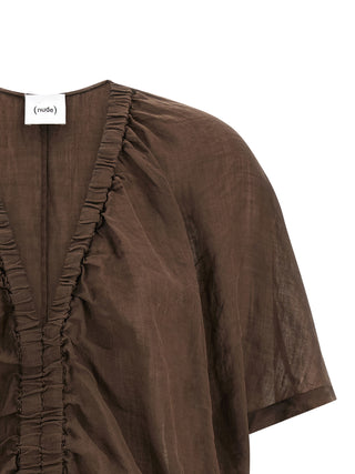 Brown Tencel Blouse