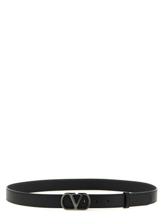 Black Calfskin Regular Belt