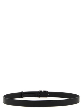 Black Calfskin Regular Belt