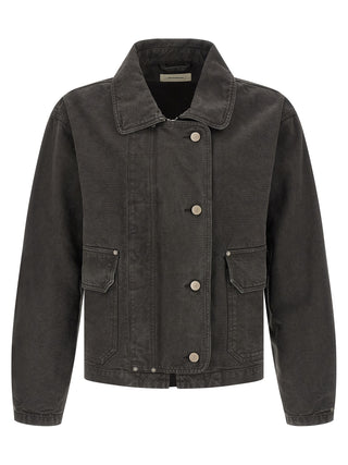 Chaqueta vaquera gris de algodón orgánico