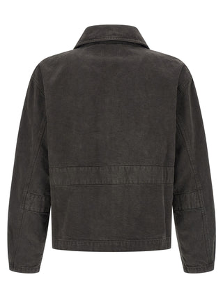 Chaqueta vaquera gris de algodón orgánico