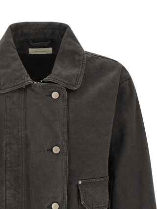 Chaqueta vaquera gris de algodón orgánico