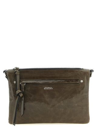 Bicolor Calfskin Crossbody Bag