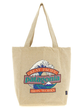 Beige Cotton Tote Bag