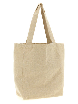 Beige Cotton Tote Bag