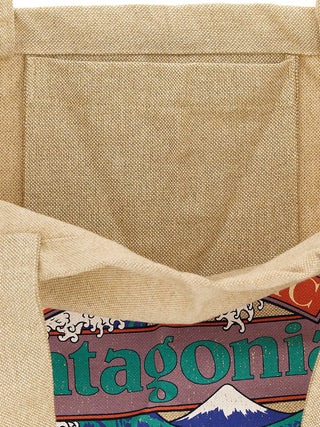 Beige Cotton Tote Bag