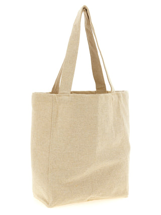 Beige Cotton Tote Bag